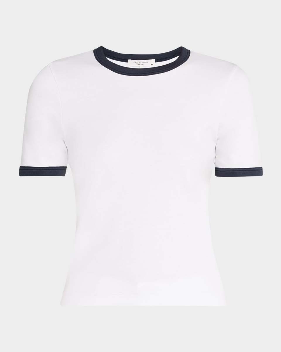 Mia Short-Sleeve Ringer Tee